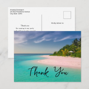 Aquamarijn oceaan tropisch strand schilderachtig b briefkaart