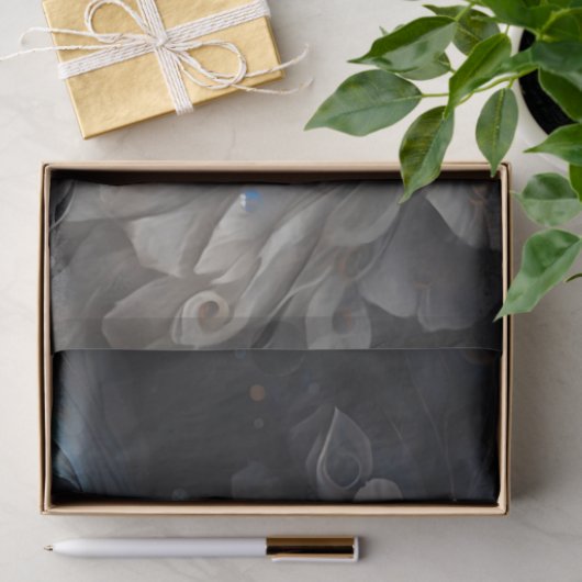 Aquamarijn & Parel Decoupage Tissue Papier (Geschenk)