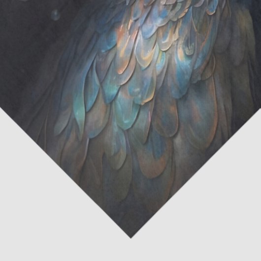 Aquamarijn & Parel Decoupage Tissue Papier (Detail)