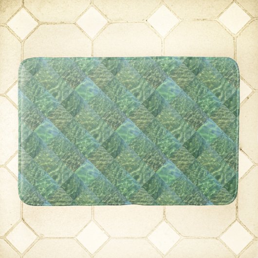 Aquamarijn Patchwork Zee Groen Water Boho Chic Badmat