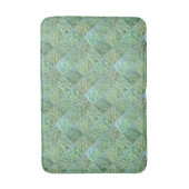 Aquamarijn Patchwork Zee Groen Water Boho Chic Badmat (Voorkant Verticaal)