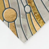 Aquamarijn River Abstract Mozaïek Kunst Fleece Deken (Hoek)