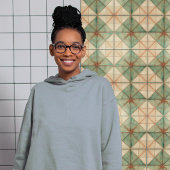 Aquamarijn Starburst aardachtig koper Tegeltje