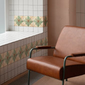 Aquamarijn Starburst aardachtig koper Tegeltje