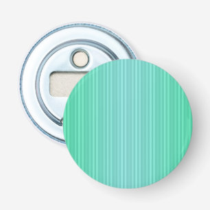 Aquamarijn turquoise en groen verticaal streeppatr button flesopener