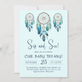 Aquamarijn Waterverf Dreamcatcher Sip and See Kaart (Voorkant)