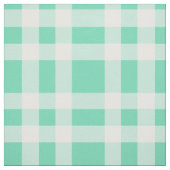Aquamarijn wit geruit patroon stof (Swatch)