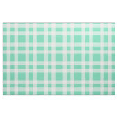Aquamarijn wit geruit patroon stof (Fat Quarter)