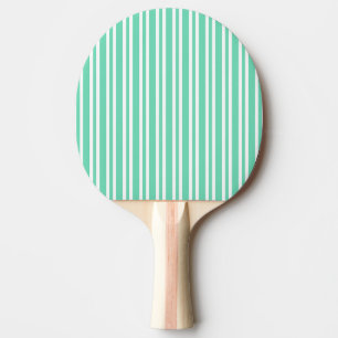 Aquamarijn Wit Strepen Patroon Tafeltennisbatje