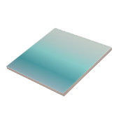 Aquamarijne Gradiënt Minimaal Design Tegeltje (Zijkant)