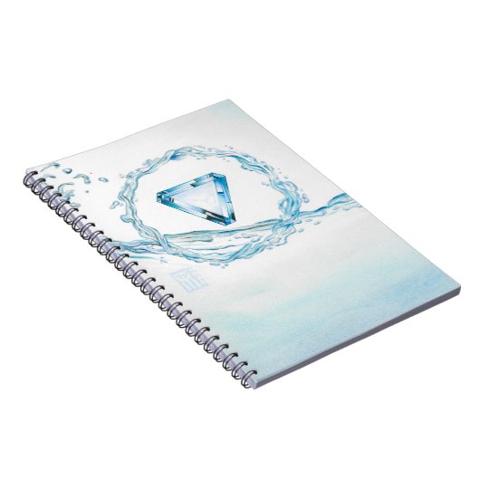 Aquamarijne Kern Notitieboek (Rechterzijde)