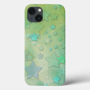 Aquamarijne sterren Hemels moderne kunst Case-Mate iPhone Case
