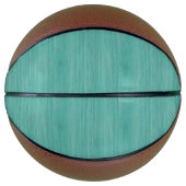 Aquamarine Bamboe Wood Grain Kijk uit Basketbal (Voorkant)