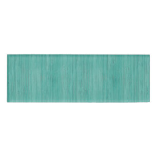 Aquamarine Bamboe Wood Grain Kijk uit Naambadge