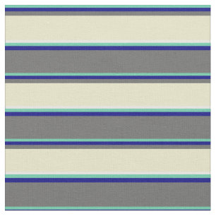 Aquamarine, Blauw, Dim Grey, Bleek Goldenrod & Whi Stof