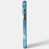 Aquamarine Blue Beryl Crystal Gemstone Hoesje-Mate Case-Mate iPhone Case (Achterkant / Links)