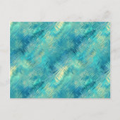 Aquamarine Blue Crystal Gel Texture Briefkaart (Voorkant)