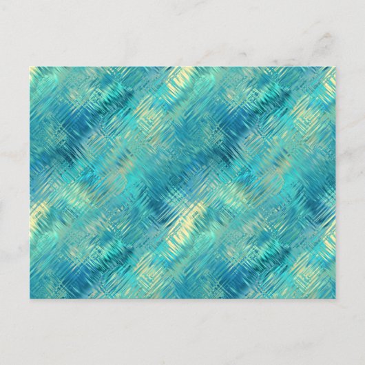 Aquamarine Blue Crystal Gel Texture Briefkaart (Voorkant)