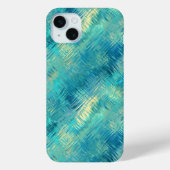 Aquamarine Blue Crystal Gel Texture Case-Mate iPhone Case (Achterkant)