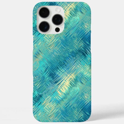 Aquamarine Blue Crystal Gel Texture Case-Mate iPhone Case (Achterkant)