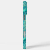 Aquamarine Blue Crystal Gel Texture Case-Mate iPhone Case (Achterkant / Rechts)