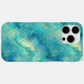 Aquamarine Blue Crystal Gel Texture Case-Mate iPhone Case (Achterkant (horizontaal))