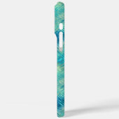 Aquamarine Blue Crystal Gel Texture Case-Mate iPhone Case (Achterkant / Links)
