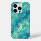 Aquamarine Blue Crystal Gel Texture Case-Mate iPhone Case (Achterkant)
