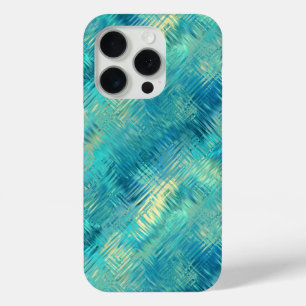 Aquamarine Blue Crystal Gel Texture iPhone 15 Pro Case
