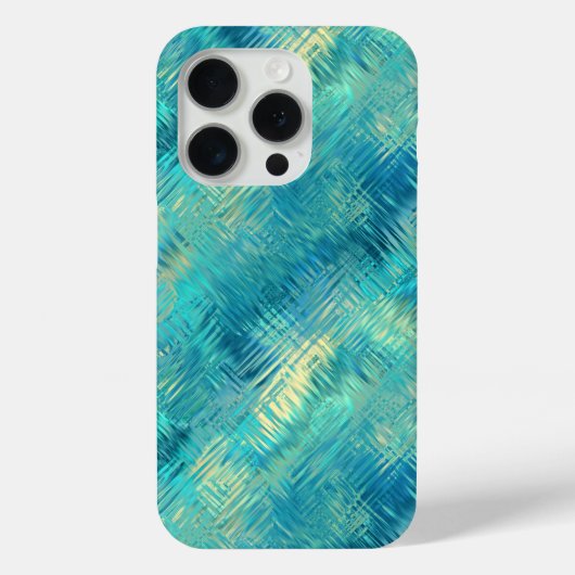 Aquamarine Blue Crystal Gel Texture Case-Mate iPhone Case (Achterkant)
