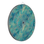 Aquamarine Blue Crystal Gel Texture Dartbord (Voorkant Links)