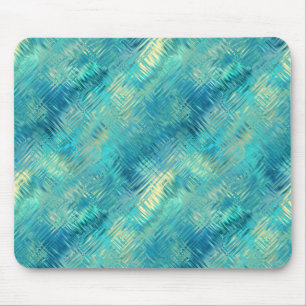 Aquamarine Blue Crystal Gel Texture Muismat