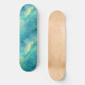 Aquamarine Blue Crystal Gel Texture Persoonlijk Skateboard (Voorkant)