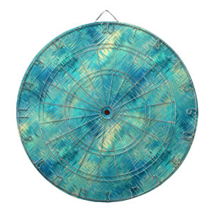Aquamarine Blue Crystal Gel Textuur Dartbord