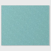 Aquamarine Blue Faux Glitter Cadeaupapier (Vlak)