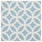 Aquamarine Blue Geometric Pattern Fabric Stof (Swatch)