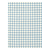 Aquamarine Blue Gingham Pattern Check Tablecloth Tafelkleed (Voorkant)