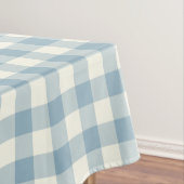 Aquamarine Blue Gingham Pattern Check Tablecloth Tafelkleed (Voorbeeld)