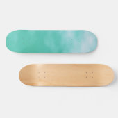 Aquamarine Blue Green Seafoam  Decennium Skateboard (Horizontaal)