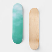 Aquamarine Blue Green Seafoam  Decennium Skateboard (Voorkant)