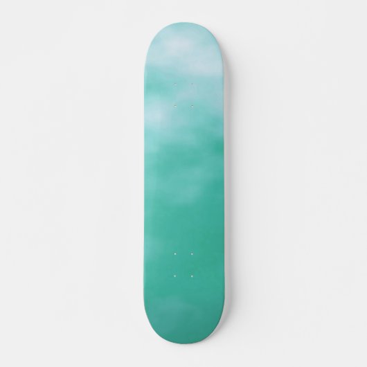 Aquamarine Blue Green Seafoam  Decennium Skateboard (Voorkant)