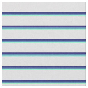 Aquamarine, Blue, Midnight Blue en Lavender gekleu Stof