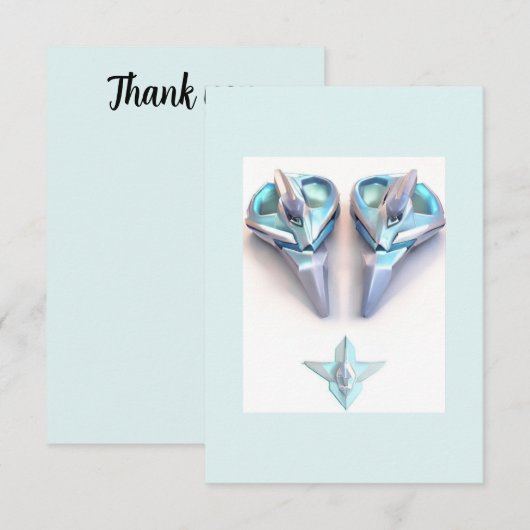 Aquamarine blue Silver-hardejuwelen bedankt (Voorkant / Achterkant)