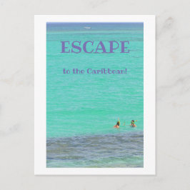 AQUAMARINE CARIBBEAN / TWEE SNORKELAARS / ONTSNAPP BRIEFKAART