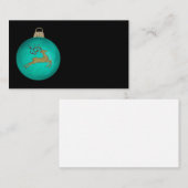 AQUAMARINE CHRISTMAS BUBBLE VISITEKAARTJE (Voorkant / Achterkant)