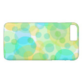 Aquamarine Circles Bubbles Fun Whimsical Art Case-Mate iPhone Case (Achterkant (Horizontaal))