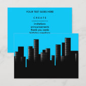 aquamarine cityscape kaart (Voorkant / Achterkant)