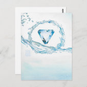 Aquamarine Core Briefkaart (Voorkant / Achterkant)