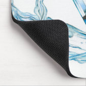 Aquamarine Core Gemstone Muismat (Hoek)