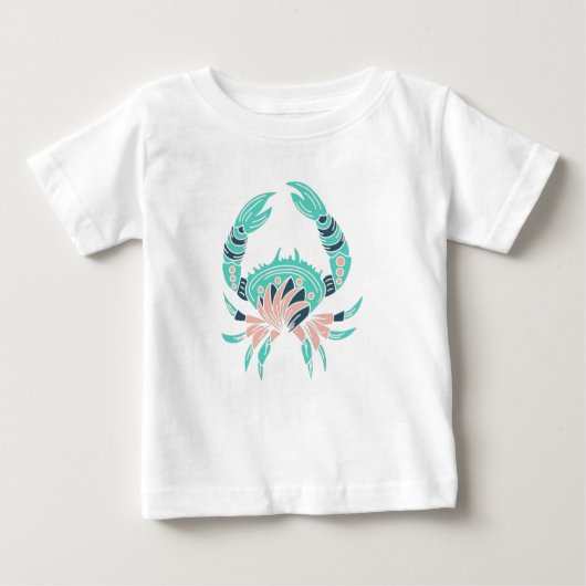Aquamarine Crab Ocean Lover T-Shirt (Voorkant)